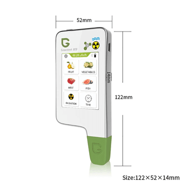Розміри Greentest ECO 4F 122 на 52 на 14 мм